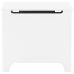 vidaXL Boîte de rangement avec couvercle RANA blanc bois massif de pin