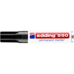 Marqueur Permanent 550 Pointe Ronde Noir 3-4 mm EDDING