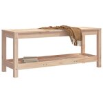 vidaXL Banc de jardin 108x35x45 cm bois massif de pin