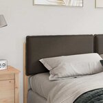 vidaXL Tête de lit capitonnée Gris Naturel et Clair 180 cm Pin massif