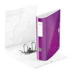 Classeur à levier 180° Active WOW A4  polypropylène, Dos 80 mm Capacité 500 feuilles - Violet