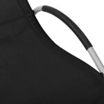 vidaXL Chaises longues textilène lot de 2 noir et gris
