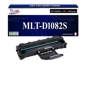T3AZUR - Toner compatible avec Samsung MLTD1082S D1082S pour Samsung ML1640 ML1640K ML1641 ML1641K ML1642K ML1645 ML2240 ML2240K ML2241 ML2241K ML2451DK