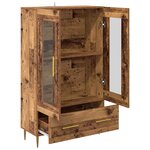 vidaXL Haut Armoire avec tiroir Bois Ancien 69 5 x 31 x 115 cm