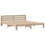 vidaXL Lit bibliothèque sans matelas 180x200 cm bois massif de pin