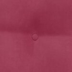 vidaXL Coussin de Dos Bordeaux 80 x 24 x 50 cm Velours