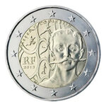 2 euros commémorative France 2013 - Pierre de Coubertin.