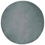 vidaXL Tapis en Fourrure Synthétique de Lapin Olite Anthracite Ø 80 cm