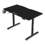 Bureau table poste de travail électrique à hauteur réglable 110 x 60 x 72 - 117 cm noir 03_0009074