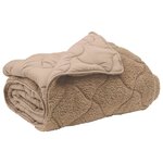 vidaXL Duvet d'hiver 220 x 260 cm Hiver Taupe Respirant