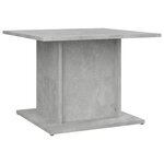 vidaXL Table basse gris béton 55 5x55 5x40 cm bois d'ingénierie