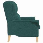 vidaXL fauteuil Vert foncé 76 x 94 x 102 cm Tissu Sharpa
