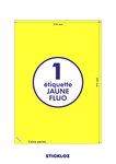 100 planches a4 - 1 étiquette 210 mm x 297 mm autocollantes fluo jaune par planche pour tous types imprimantes - jet d'encre/laser/photocopieuse