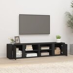 vidaXL Meubles TV 2 Pièces Noir 80x31 5x36 cm Bois d'ingénierie