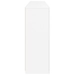 vidaXL Buffet avec lumières LED blanc 202x37x100 cm