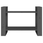 vidaXL Bibliothèque/Séparateur de pièce Gris 80x35x56 5 cm Pin solide