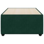 vidaXL Cadre de lit sans matelas vert foncé 100x200 cm velours