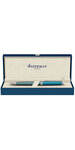 Waterman hemisphere stylo bille  azur  recharge bleue pointe moyenne  coffret cadeau