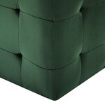 vidaXL 2 Pièces Tables de chevet Vert 30x30x30 cm Tissu velours