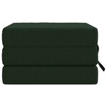 vidaXL Canapé-lit pliable 90 x 63 x 45 cm Vert foncé