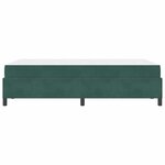 vidaXL Cadre de lit Vert foncé et blanc 120 x 190 cm Velours