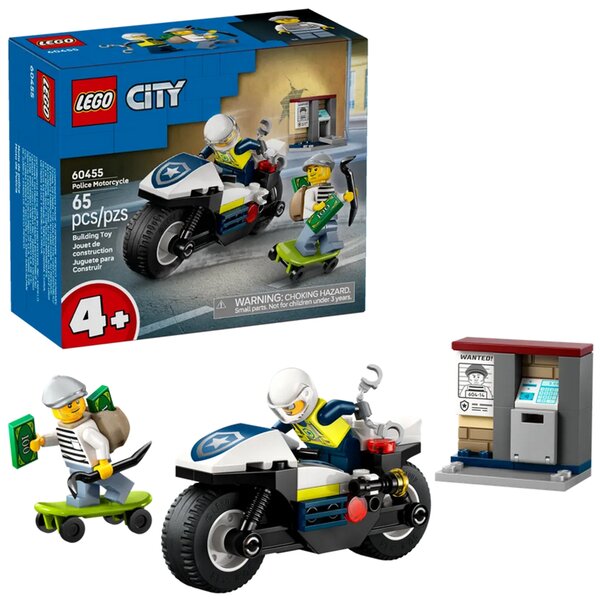 Lego 60455 - La course-poursuite en moto de police