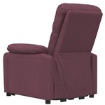 vidaXL Fauteuil électrique de massage Violet Tissu