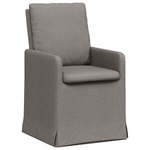 vidaXL Chaises de salle à manger 2 Pièces Taupe 57 x 67 x 98 cm tissu