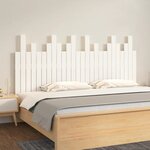 vidaXL Tête de lit murale Blanc 166x3x80 cm Bois massif de pin