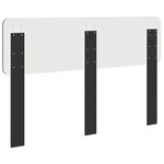 vidaXL Tête de lit Chêne noir 150 cm Bois d'ingénierie