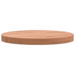 vidaXL Dessus de table Ø30x2 5 cm rond bois massif de hêtre