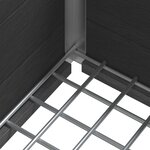vidaXL Jardinière surélevée Gris 50 x 30 x 42 cm WPC et Aluminium