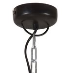 Vidaxl lampe suspendue industrielle 32 cm noir e27