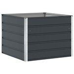 vidaXL Jardinière Anthracite 100 x 100 x 75 cm Acier