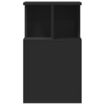 vidaXL Table d'appoint noir 35x35x60 cm bois d'ingénierie
