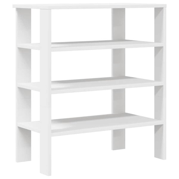 vidaXL Étagère à chaussures blanc 61x32x70 cm bois d'ingénierie