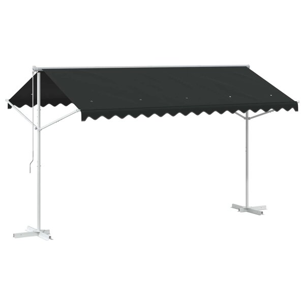 vidaXL Auvent autoportant 4 × 3 m Polyester Anthracite