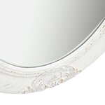 vidaXL Miroir mural style baroque 50x70 cm Blanc