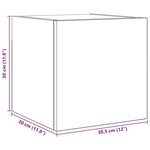 vidaXL Ensemble meuble TV 7 Pièces Chêne noir 80 x 30 x 30 cm