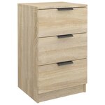 vidaXL Tables de chevet 2 Pièces Chêne sonoma 40x36x65 cm