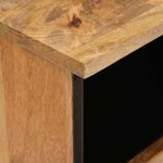 vidaXL Cabinet de chevet avec tiroir 2 Pièces Naturel 40 x 33 x 46 cm