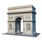 Puzzle 3d arc de triomphe - ravensburger - monument 216 pieces - sans colle - des 8 ans