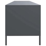 vidaXL Meuble TV anthracite 202x39x43 5 cm acier laminé à froid
