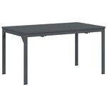 vidaXL Ensemble de salle à manger pour jardin 7 Pièces Gris Poly rotin