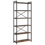 vidaXL Bibliothèque Chêne fumé 80 x 30 x 188 cm Bois d'ingénierie