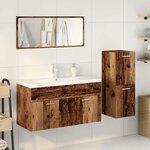 vidaXL Ensemble de meubles salle de bain 4 Pièces bois d'ingénierie