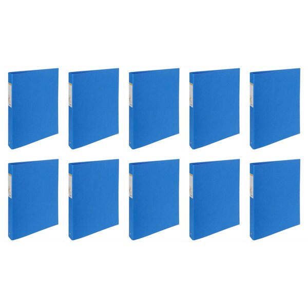 Classeur rembordé papier 2 anneaux 30mm Forever - A4  bleu foncé x 10 EXACOMPTA