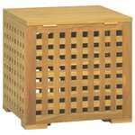 vidaXL Boîte à corde 40x40x40 cm Bois massif de teck