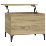 vidaXL Table basse Chêne sonoma 60x44 5x45 cm Bois d'ingénierie