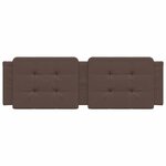 vidaXL Coussin de tête de lit Zadar marron 160 cm similicuir